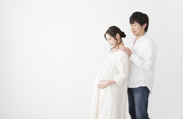 妊婦とパパ,妊娠,40週,