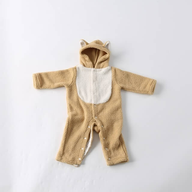 ロンパースBABY,もこもこシバ犬,