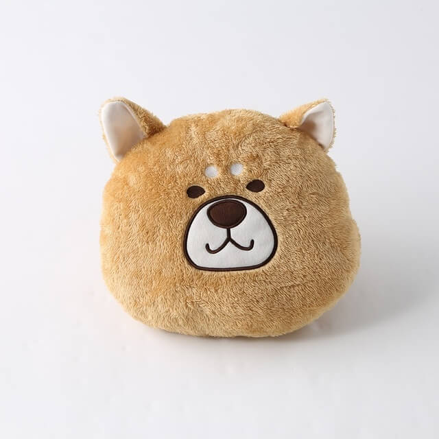 ダイカットクッション,もこもこシバ犬,