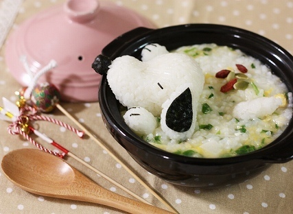 スヌーピー七草粥,七草粥,レシピ,