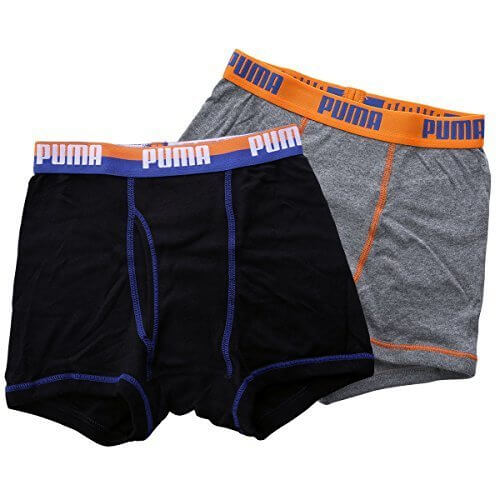 (プーマ)PUMA 2枚組 コットン100% 抗菌防臭ボクサーパンツ キッズ 男児ボクサー(A、150),小学校,パンツ,
