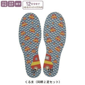 お名前インソール(靴の中敷き),小学校,上履き,