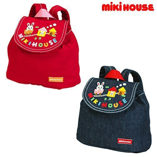 MIKIHOUSE(ミキハウス)うさこデニム ベビーリュック ---,赤,出産祝い,リュック,