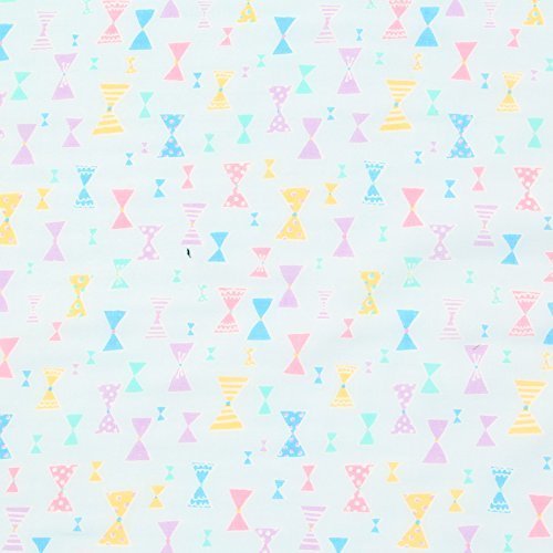 【FAAP52408】【50cm単位】COSMO TEXTILE(コスモテキスタイル) リボンや星がデザインされたガーゼ生地(リボンブルー),スリーパー,手作り,