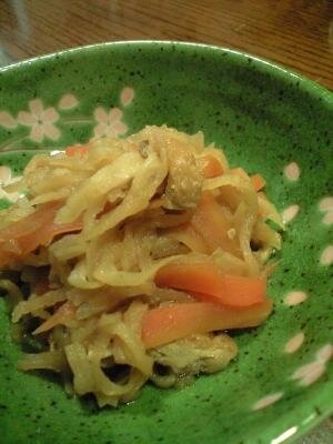 子どもと一緒に食べる乾物】切干大根の煮物,離乳食,取り分け,