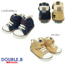 DOUBLE.B ダブルBストライプがちらり♪ セカンドシューズミキハウス 靴(61-9305-970),子供,靴,おすすめ