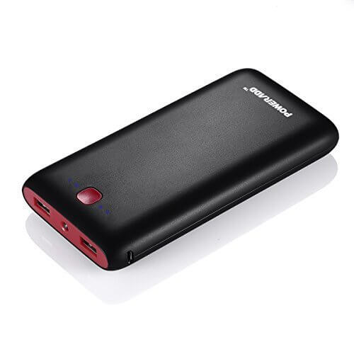 (パワーアド)Poweradd Pilot X7 20000mAhモバイルバッテリー 大容量 スマホ急速充電器 薄型 2USBポート 自動検知 iPhone6 / iPhone6s / iPhone5 / Xperia / Nexus等スマホ/iPad等タブレッド/ノート対応(ブラック),海水浴,持ち物,