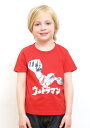 全品送料無料!!【グラニフ】コラボレーションキッズTシャツ/ウルトラマン(ウルトラマンシリーズ)(レッド)【楽ギフ_包装】 Tシャツ / 半袖 / プリント / キッズ /,グラニフ,Tシャツ,