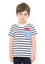 全品送料無料!!【グラニフ】コラボレーションキッズTシャツ/きんぎょがにげた金魚鉢(五味太郎ボーダーショートスリーブティー)(ホワイト)【楽ギフ_包装】 Tシャツ / 半袖 / プリント / キッズ /,グラニフ,Tシャツ,