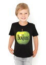全品送料無料!!【グラニフ】コラボレーションキッズTシャツ/グリーンアップル(ザビートルズ)(ブラック)【楽ギフ_包装】 Tシャツ / 半袖 / プリント / キッズ /,グラニフ,Tシャツ,