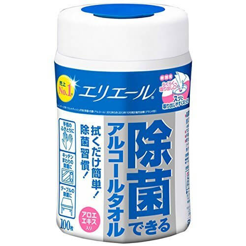 エリエール 除菌できるアルコールタオル 本体 100枚入り,運動会,便利,持ち物