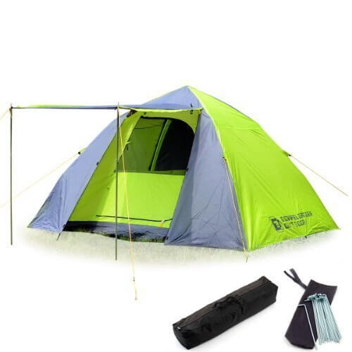 DOPPELGANGER OUTDOOR 4-5人用 ワンタッチテント T5-23 設営簡単 タープ機能で快適空間,ワンタッチテント,おすすめ,