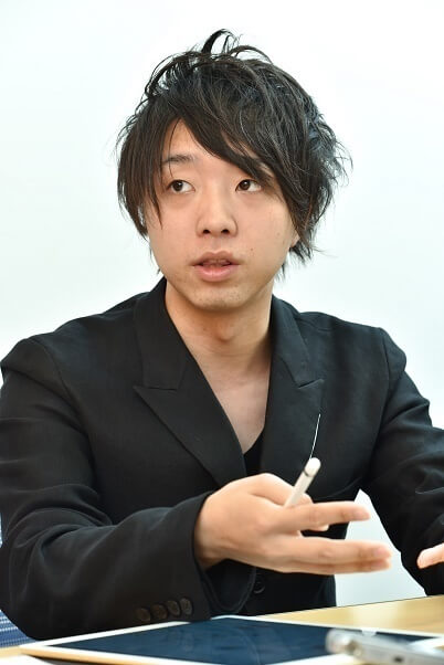 落合陽一氏のインタビュー写真,子ども,教育,テクノロジー
