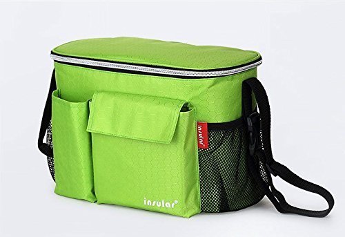 マザーズバッグ ベビーカーバッグ ショルダー 2way 取り付け簡単 持ち運び便利 保冷 バッグ 多機能 収納 小物入れ (グリーン),ベビーカー,バッグ,