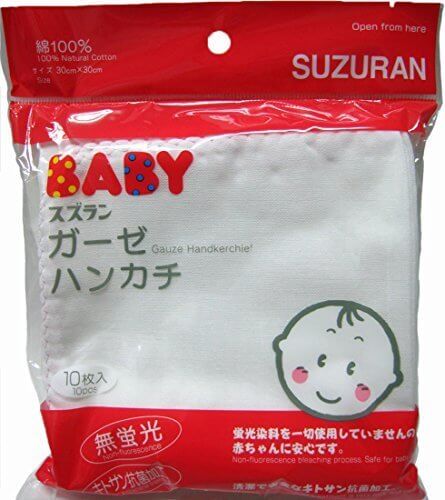 スズラン ベビー ガーゼハンカチ 10枚,赤ちゃん,ガーゼ,