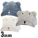 【ゆうパケット送料無料】little Bear Cap(little GRIN BUDDY) 帽子 キッズ 子供 男の子 女の子 キャップ 通年 通園 遠足 くま ベビー 赤ちゃん,子ども,帽子,