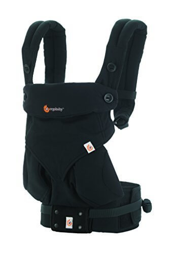 Ergobaby 【日本正規品保証付】【日本限定ベビーウエストベルト】 エルゴベビー ベビーキャリア 360スリーシックスティ/ピュアブラック CREGBC360ABLK 【抱っこひも】,エルゴベビー スリーシックスティ ,
