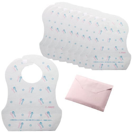 I.BABYコレクション おでかけ便利な紙エプロン 10枚組,離乳食,エプロン,