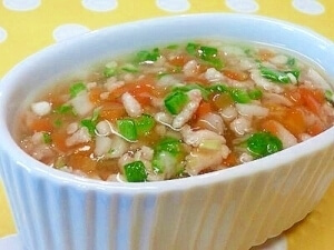 【離乳食】鶏ミンチ&れんこんのとろみ煮,離乳食,オクラ,