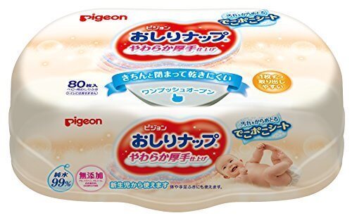 ピジョン おしりナップ やわらか厚手仕上げ ボックス 80枚入,おしりふき,おすすめ,