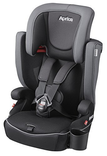 Aprica (アップリカ) エアグルーヴ AC クールグリスGR 軽量ジュニアシート 1歳頃からのロングユース仕様 (ドリンクホルダー1個付き+洗濯機で洗えるシートカバー) 2038906,チャイルドシート, 選び方,