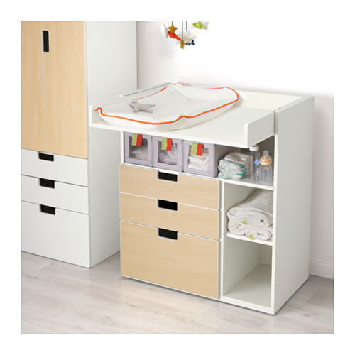 STUVA チェンジングテーブル 引き出し3個付き IKEA,赤ちゃん用品,収納,