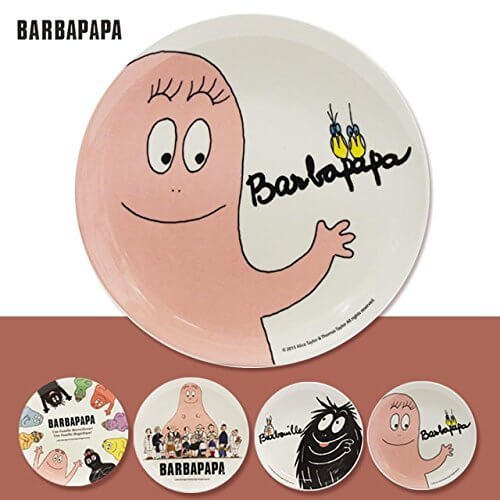 バーバパパ(BABAPAPA)メラミン プレート20.5cm【耐熱100℃】【キッズ・お子様皿】 バーバモジャ,バーバパパ,絵本,