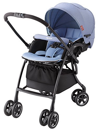 アップリカ ハイシート&ワイドシートベビーカー ラクーナ コンフォート パステルブルーBL 【CTS対応品】(オート4輪機能 & メッシュシートタイプ) 92984,アップリカ ラクーナ,