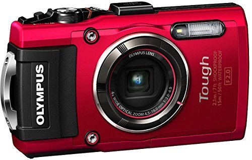 OLYMPUS デジタルカメラ STYLUS TG-4 Tough レッド 1600万画素CMOS F2.0 15m 防水 100kgf耐荷重 GPS+電子コンパス&内蔵Wi-Fi TG-4 RED,デジタルカメラ,おすすめ,