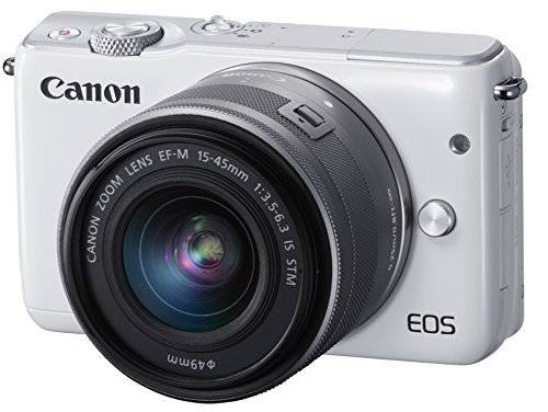 Canon ミラーレス一眼カメラ EOS M10 レンズキット(ホワイト) EF-M15-45mm F3.5-6.3 IS STM 付属 EOSM10WH-1545ISSTMLK,デジタルカメラ,おすすめ,