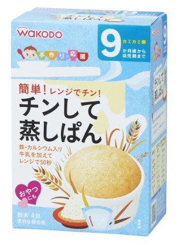 手作り応援 チンして蒸しぱん (20g×4包)×6個,ベビーフード,9ヶ月,