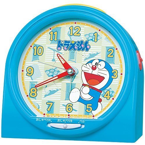 セイコー クロック 目覚まし時計 ドラえもん おしゃべり アラーム アナログ 青 CQ137L SEIKO,小学校,入学祝い,プレゼント