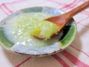 *ゆっくり中期*しらすでパクパク^^野菜のおかゆ,離乳食,ストック,