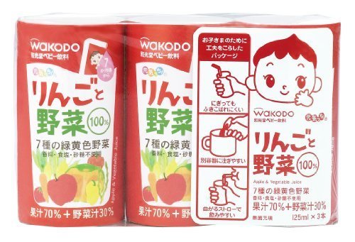 元気っち! りんごと野菜 125ml×18本,赤ちゃん,飲み物,