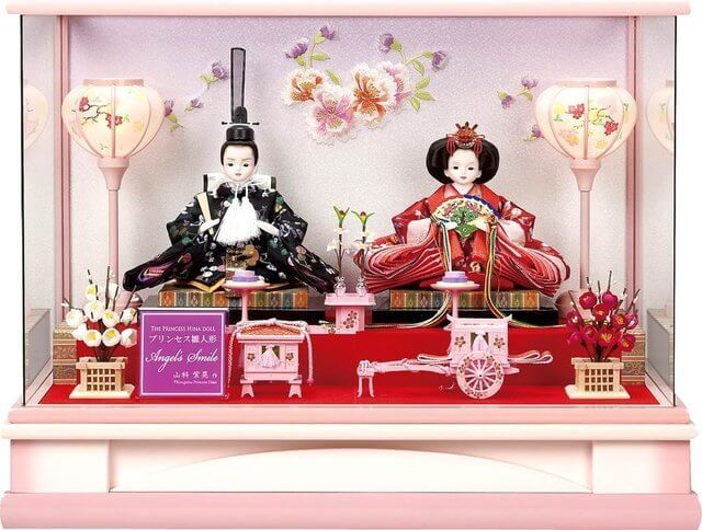 可愛いショーケース入りのプリンセスひな人形,おすすめ,初節句,ひな人形