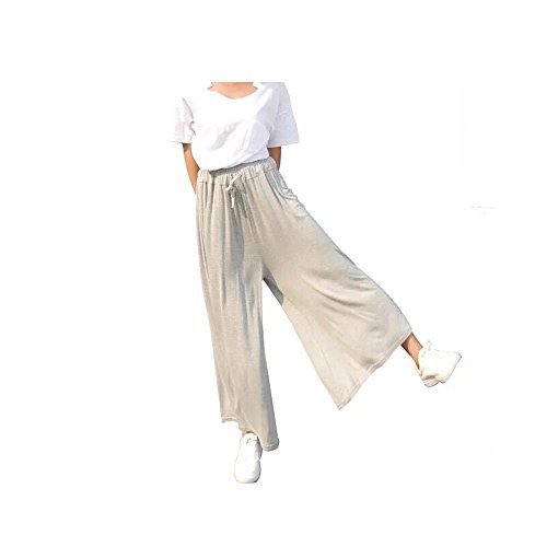 ガウチョパンツ Admier ワイドパンツ ヨガパンツ レディース ロング リラックスパンツ フレアパンツ ワイドフレアパンツ フィットネス ベリーダンス 調節紐付き(グレー),マタニティ,ワイドパンツ,