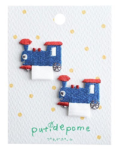 putidepome 名札ワッペン/プティデポーム ワンサイズ トレイン,名札,幼稚園,