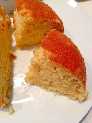 離乳食☆HM使用の炊飯器で簡単!林檎ケーキ,離乳食,りんご,