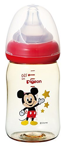 ピジョン Pigeon 母乳実感 哺乳びん プラスチック製 ミッキー柄 160ml 0ヵ月から おっぱい育児を確実にサポートする哺乳びん,赤ちゃん,出産準備,