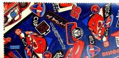 <コーティングカット・ランチョンマット>Cars(カーズ)(紺)#24 ディズニー,給食,ナフキン,
