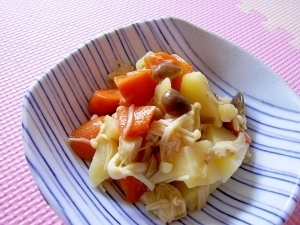 秋味♪レンジで簡単♪じゃがいもときのこの炒め煮,お弁当,じゃがいも,