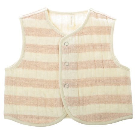 オーガニックコットン天衣無縫 ベビー・スラブガーゼベスト ピンク,ベビー服,ブランド,おすすめ