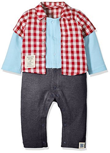 ニシキ P2624 Bon chouchou(ボンシュシュ) 重ね着風長袖カバーオール 70cm レッド・P2624-70R,ベビー服,ブランド,おすすめ