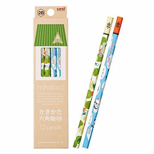 三菱鉛筆 かきかた鉛筆 ハハトコ HT01 2B カエル&ペンギン 1ダース K56122B,鉛筆,かわいい,