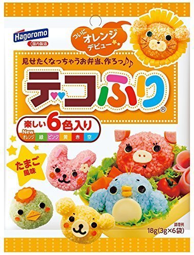 はごろも デコふり6色 たまご風味 18g（3g×6色） 1袋,お花見,おにぎり,