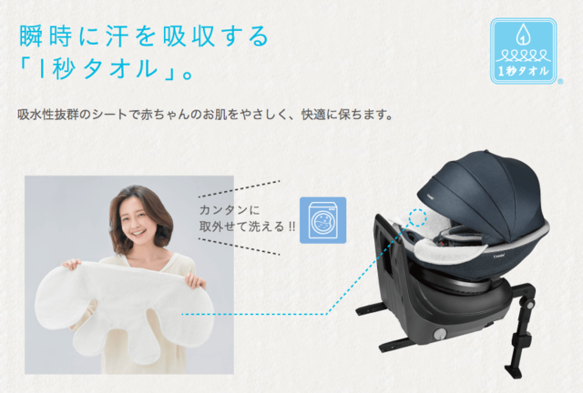 1秒タオルのシートと女性,