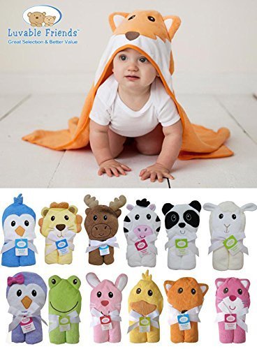 Luvable Friends ラバブルフレンズ Animal Face Hooded Towel アニマル フェイス フード付きバスタオル Lion ライオン,お風呂,赤ちゃんグッズ,