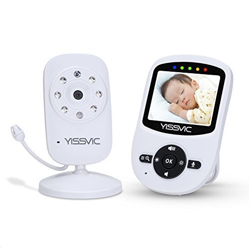 YISSVIC ベビーモニター 見守りカメラ 遠隔監視カメラ 双方向音声通信 暗視機能付き ベビーカメラ 出産祝いプレゼント 日本語取扱説明書付き【24ヶ月保証】 (セット),ベビーモニター,