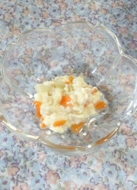 離乳食初期~中期☆人参とキャベツの白和え,離乳食,キャベツ,