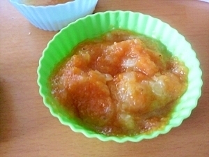 離乳食☆初期 野菜のバナナ和え,離乳食,キャベツ,